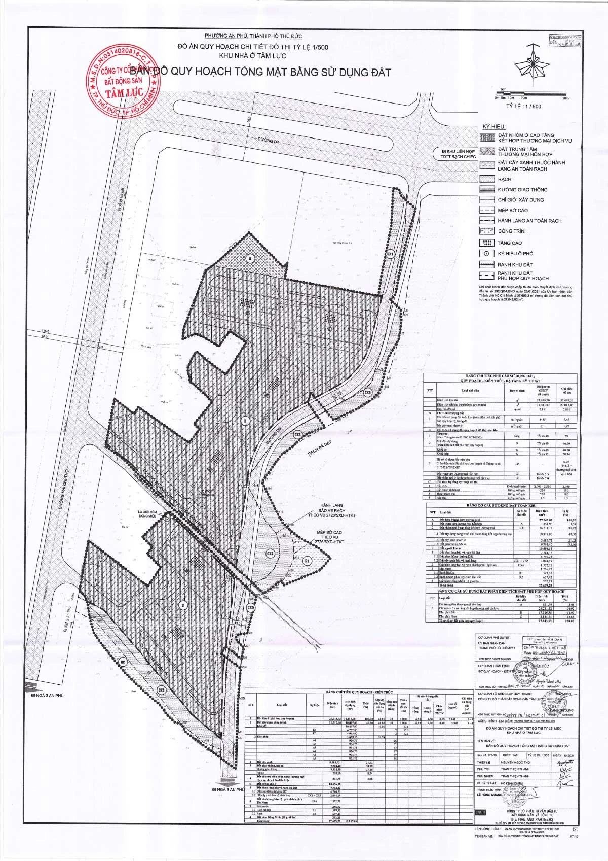 Quy hoạch 1/500 của dự án Eaton Park