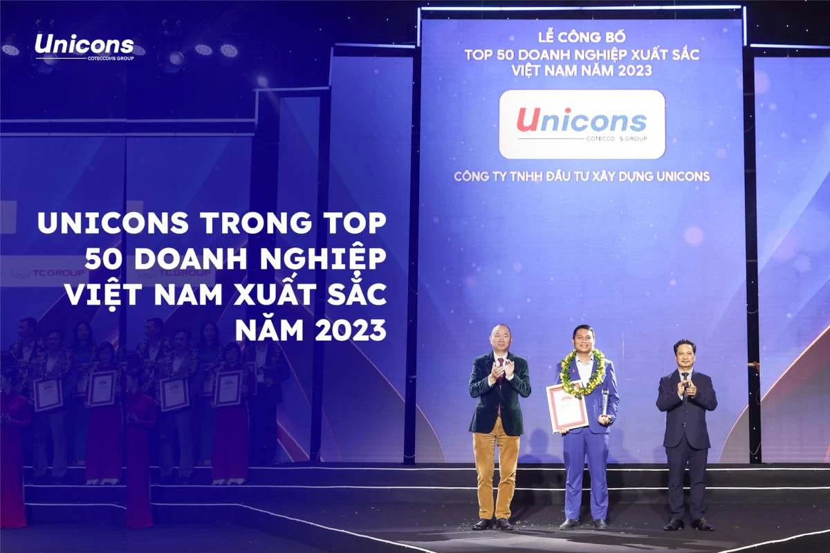 Unicons đạt top 50 doanh nghiệp xuất sắc nhất Việt Nam 2023