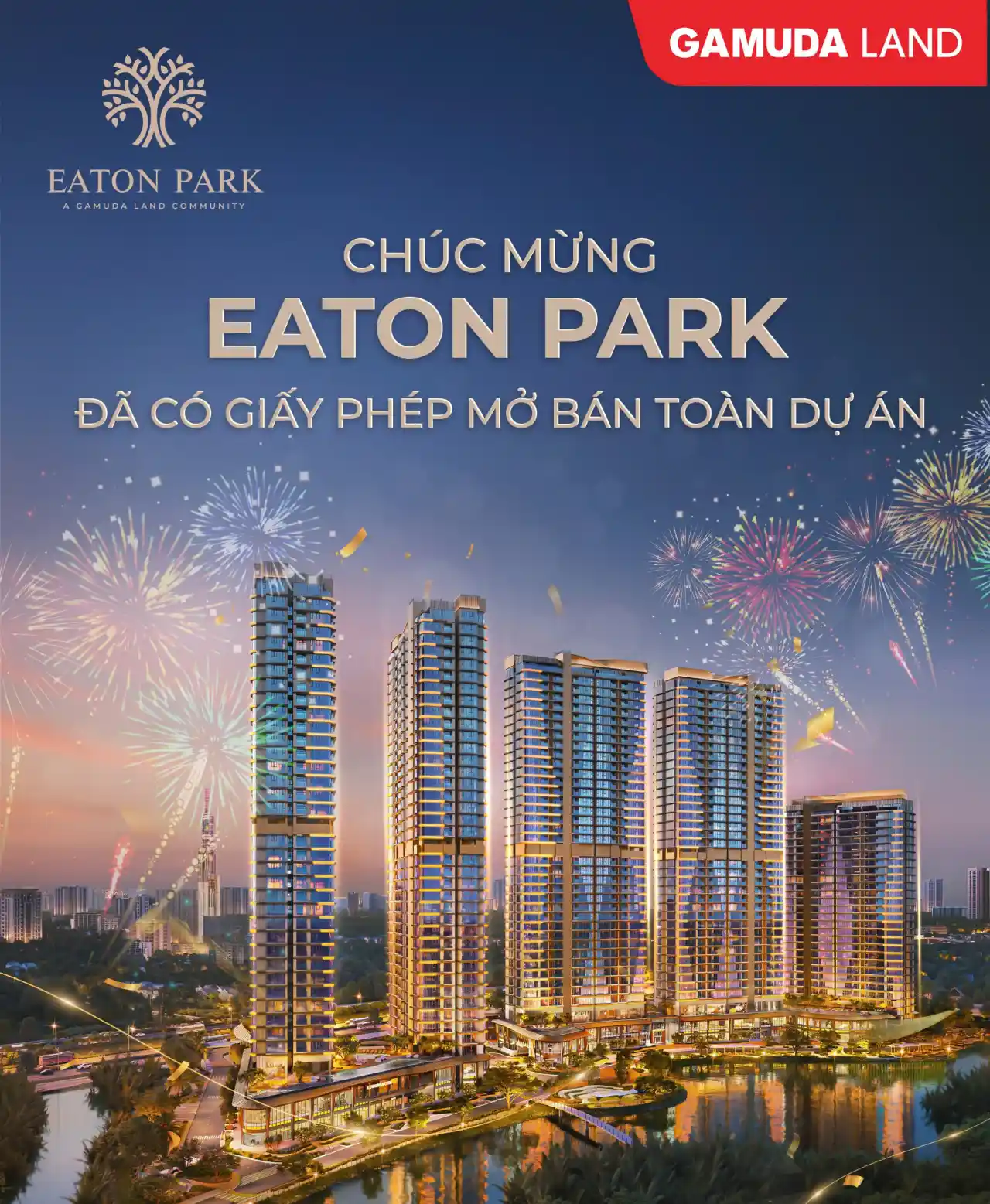 Chúc mừng Eaton Park đã có giấy phép mở bán toàn dự án